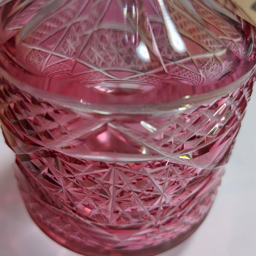 薩摩キリコ菊かごめ徳利 山崎ガラス製自宅保管品未使用品