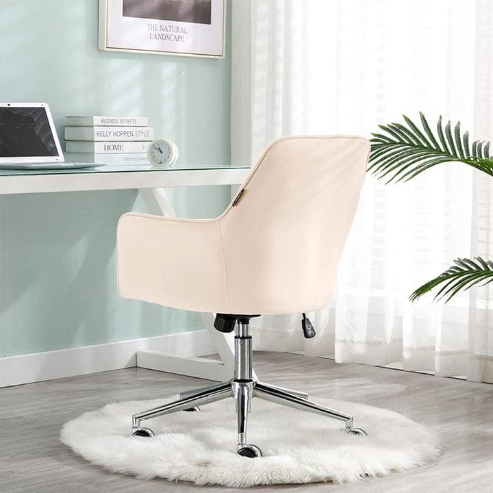 オフィスチェア キャスター付き 昇降式 デスクチェア ベルベット パソコンチェア