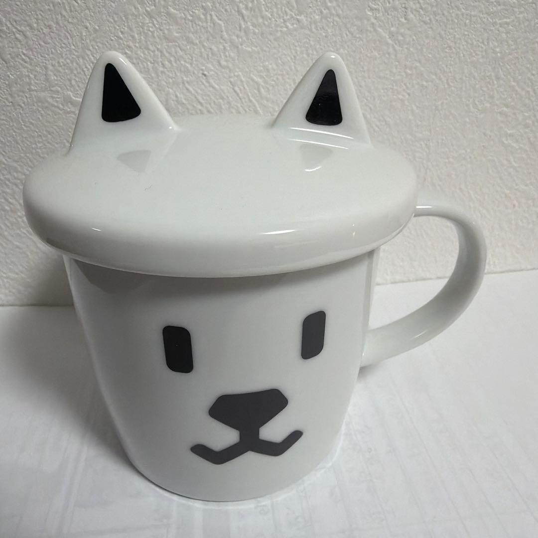 非売品犬の顔デザイン マグカップ 猫耳付き2個セット