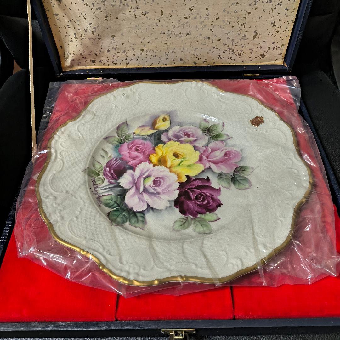 美品 Narumi ボーンチャイナ 手描き皿