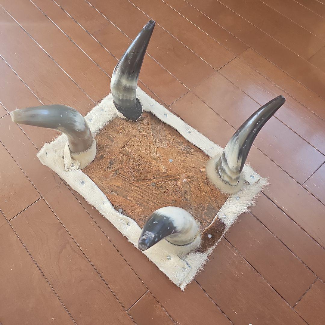 オットマン動物の角の足　レアです！お部屋がおしゃれになります‼️代官山で購入。