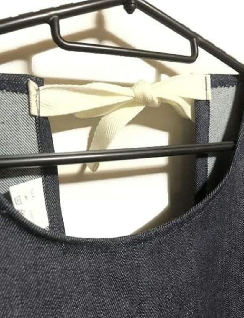 【2枚】 日本製/国産デニム/割烹着/エプロン/丈130cm/ロング/