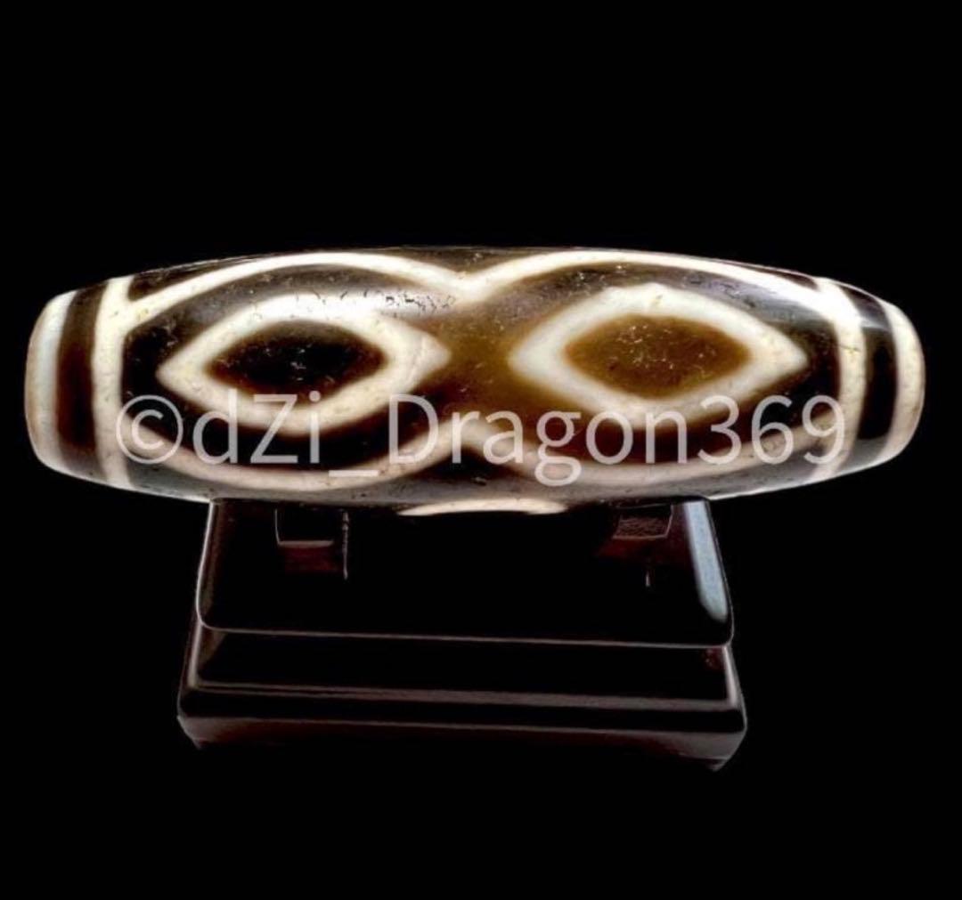 【特別出品】dZi beadsジービーズ 上肯 高級藏伝 仏龍眼梵字天珠