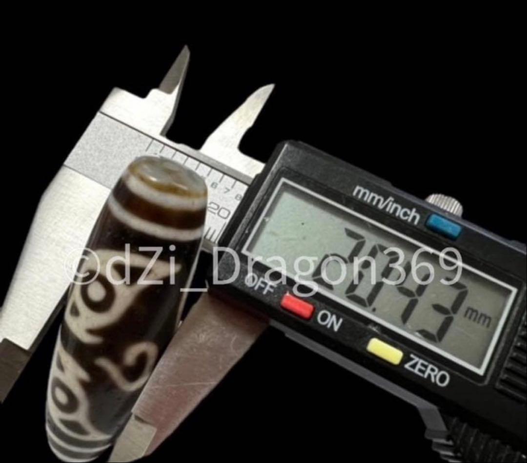 【特別出品】dZi beadsジービーズ 上肯 高級藏伝 仏龍眼梵字天珠