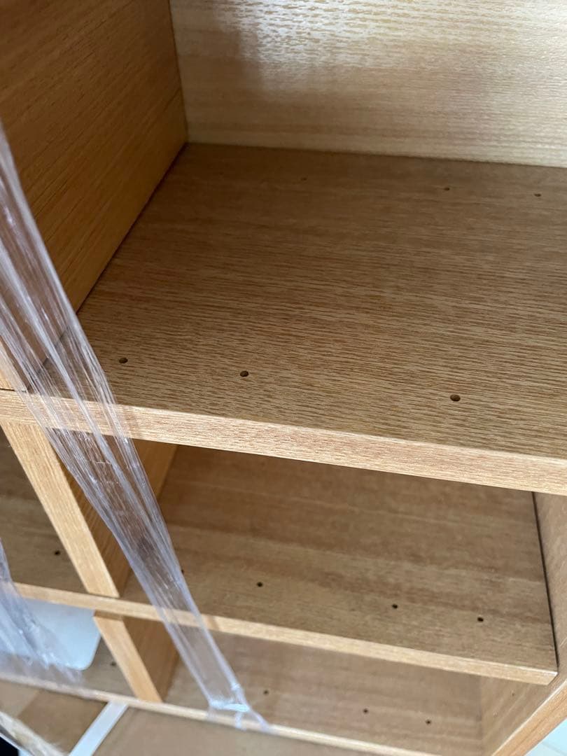未使用♦︎希少♦︎廃盤♦︎無印良品壁につけられる棚【２個セット】タモ材