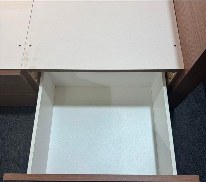 「関東エリア方に向け」シングルベッドフレーム 引き出し４つ付き ブラウン