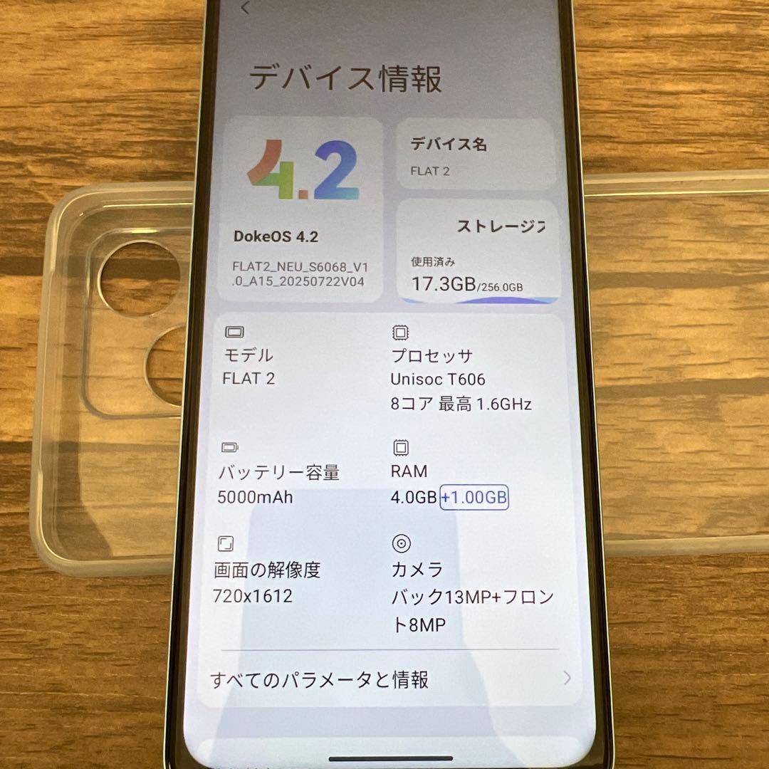 263347 OSCAL Flat2 12GB+256GBスマホ本体