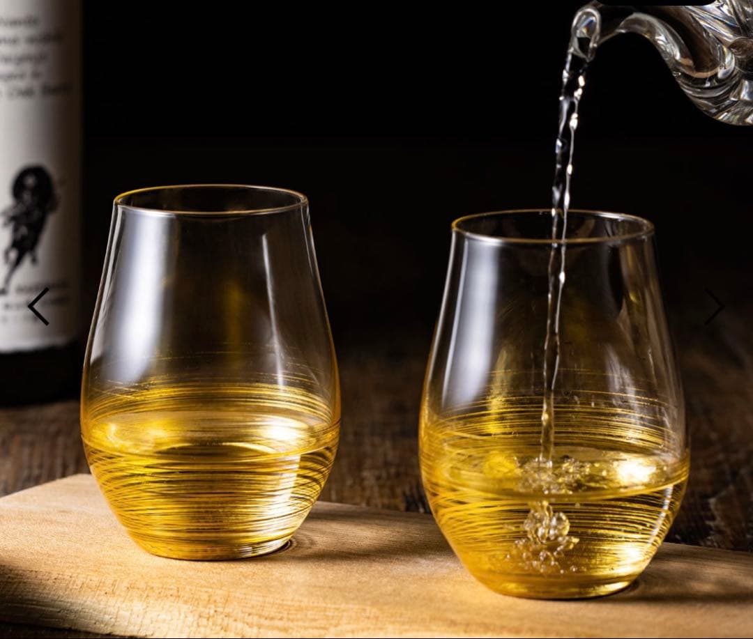 箔一千筋吟醸グラス2個セット