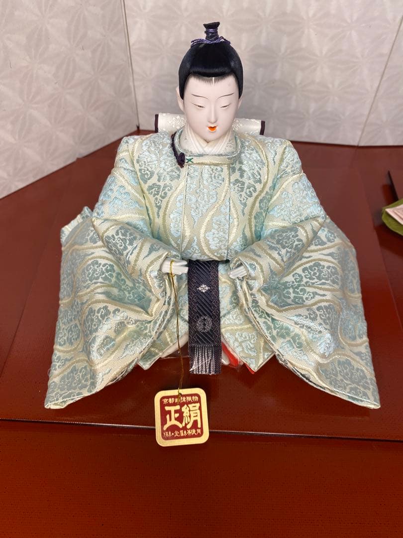 清水久遊　雛人形　親王平飾りセット・間口約８０×奥行約４０×高さ約２８㎝