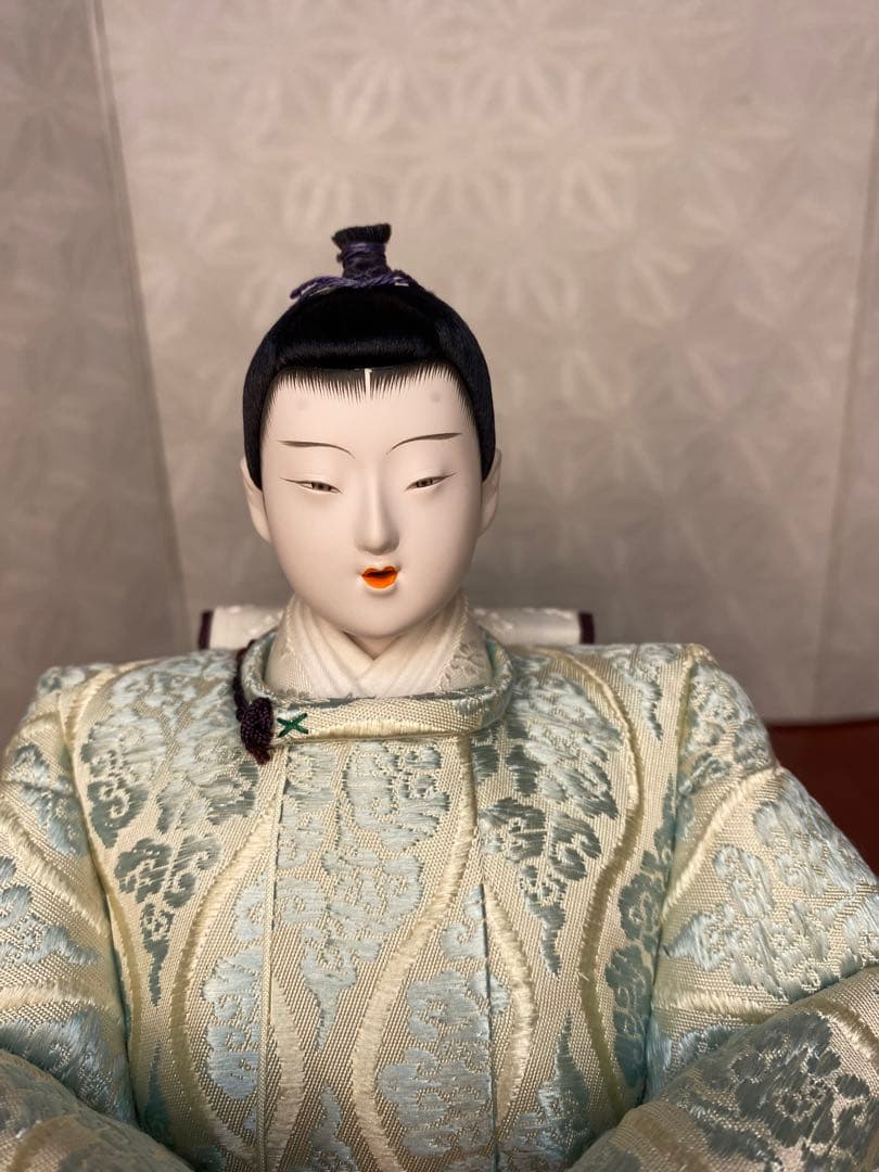 清水久遊　雛人形　親王平飾りセット・間口約８０×奥行約４０×高さ約２８㎝