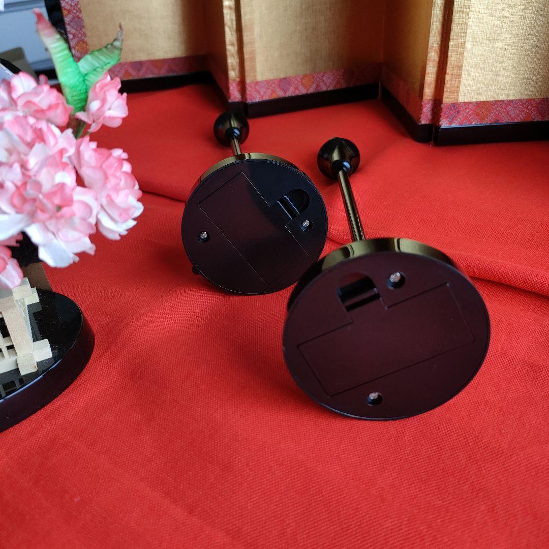 雛道具　雪洞コードレス(高さ33cm)桜橘　穂花 25号(高さ約18cm) 木製