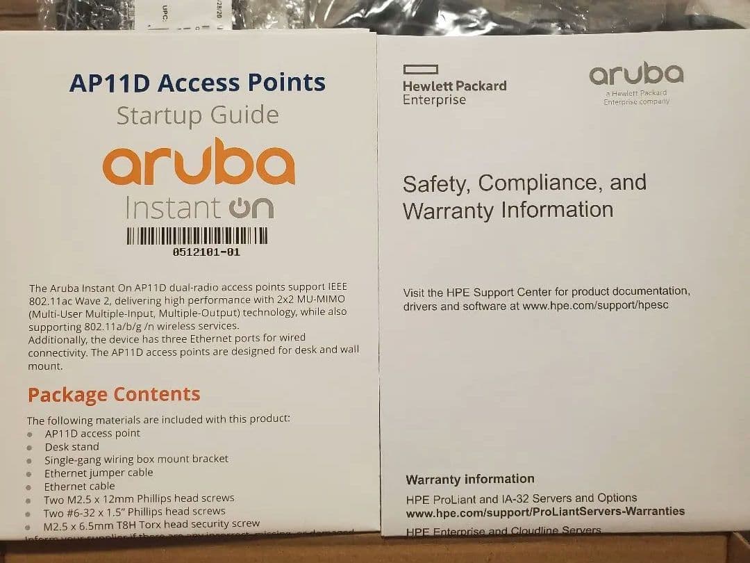 【未使用品】Aruba Instant On 無線アクセスポイント ２台セット