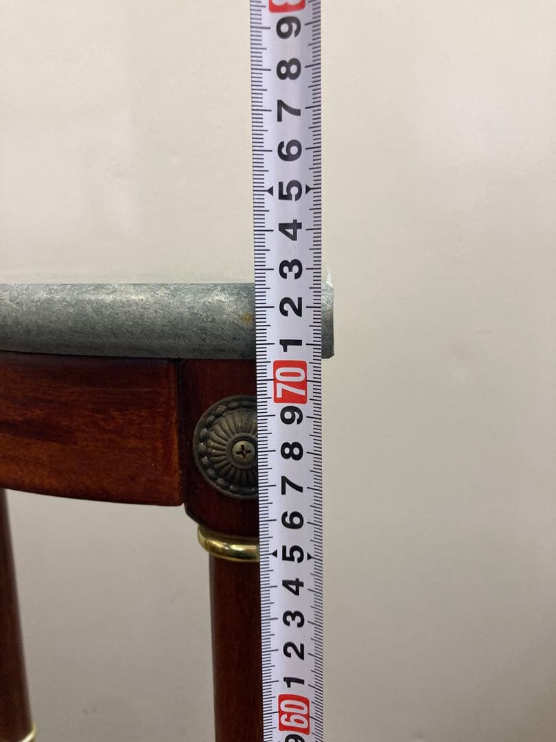 大理石 サイドテーブル コンソールテーブル 花台 木製【送料込み】