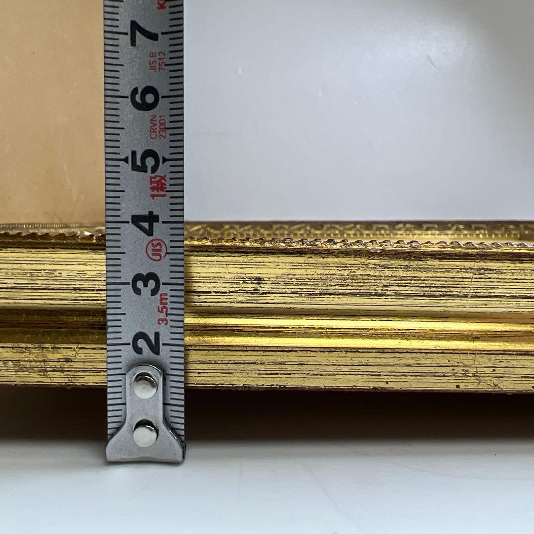 アンティーク　美人図陶板画　ケース付　縦44㎝、横36㎝　東Y8-0313☆2F