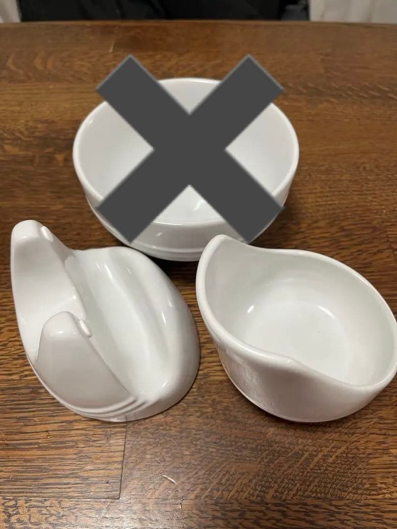 最終価格　LE CREUSET ホワイト　レードル&リッドスタンド　ライスボウル