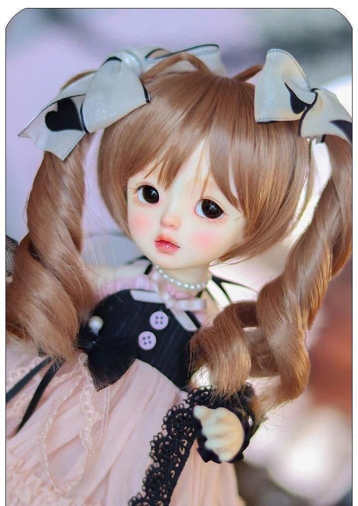 AX604 BJD 1/3 人形 ドール ウィッグ カツラ 耐熱 ハンドメイド
