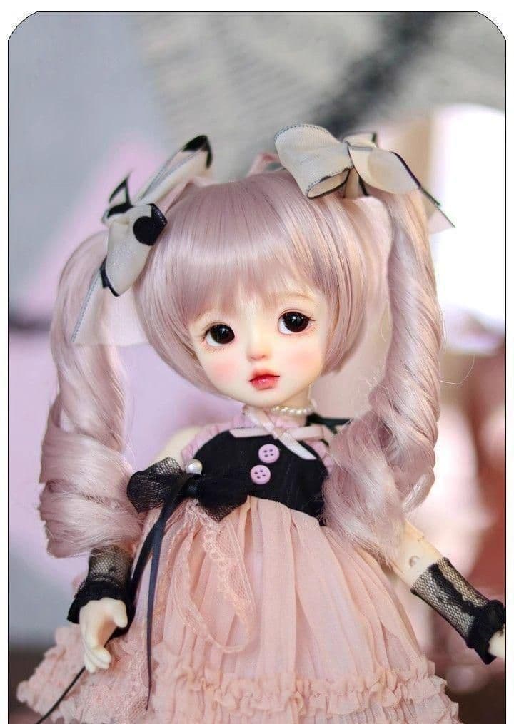 AX604 BJD 1/3 人形 ドール ウィッグ カツラ 耐熱 ハンドメイド