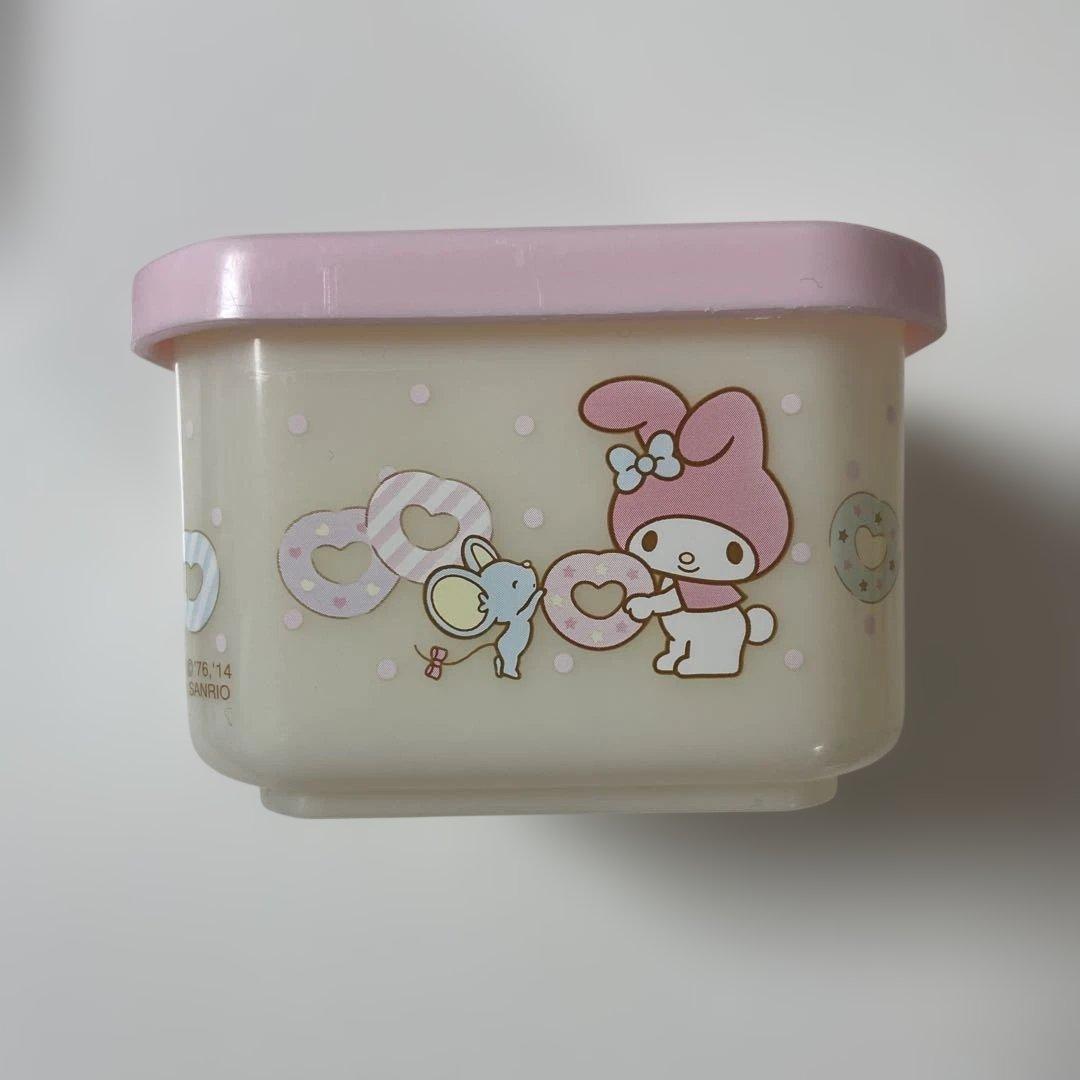 マイメロディ プラスチック容器 2個セット　レア　レトロ　2014