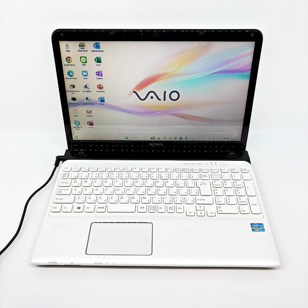 VAIO ノートパソコン Corei7 オフィス 新品SSD Win11 A11