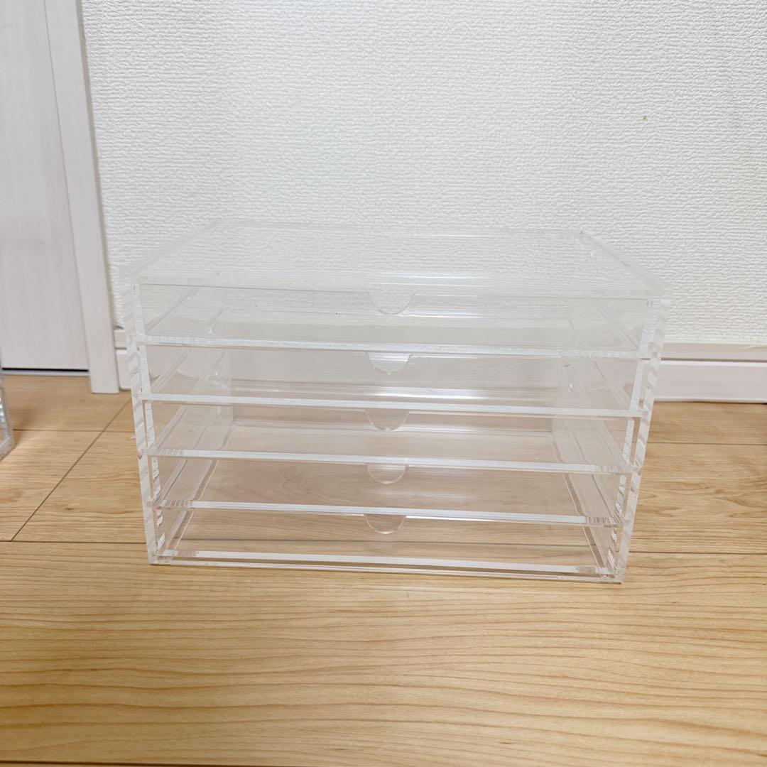 【美品】無印良品 IKEA アクリルケース6種類+間仕切り2点合計8点まとめ売り