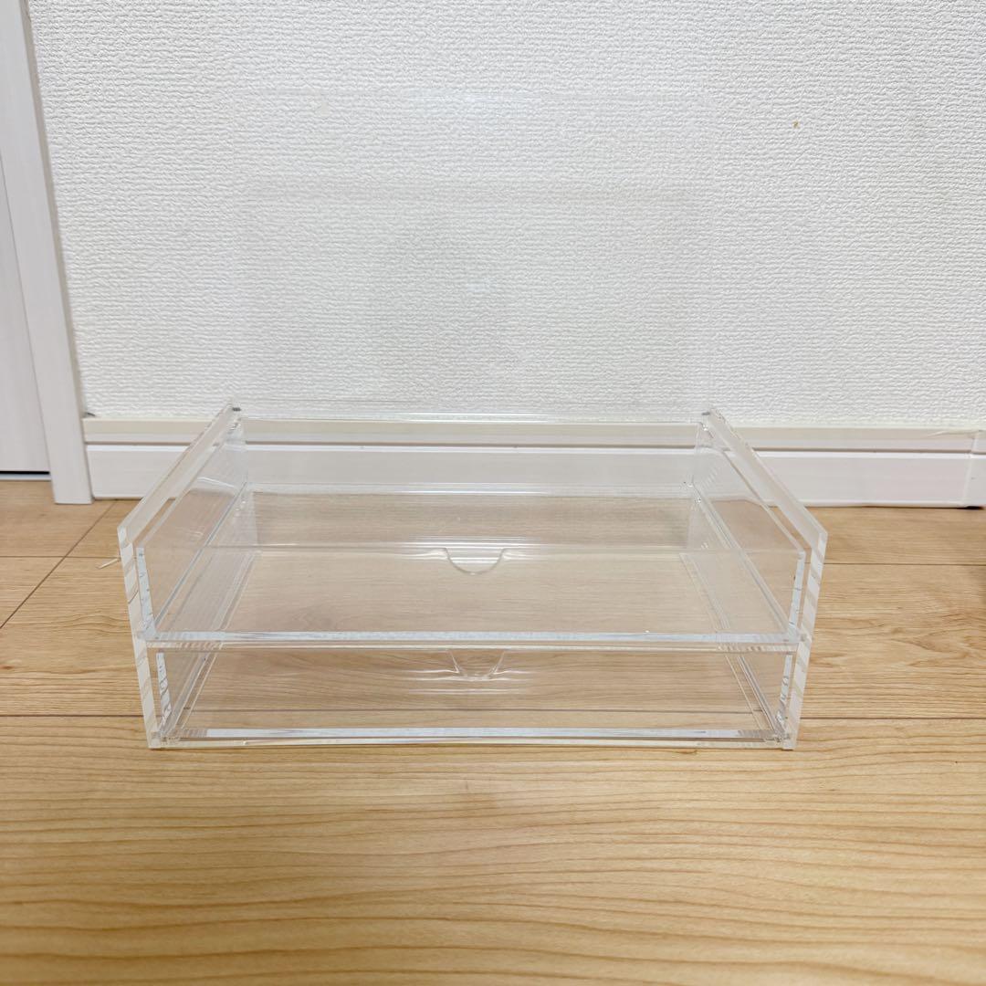 【美品】無印良品 IKEA アクリルケース6種類+間仕切り2点合計8点まとめ売り