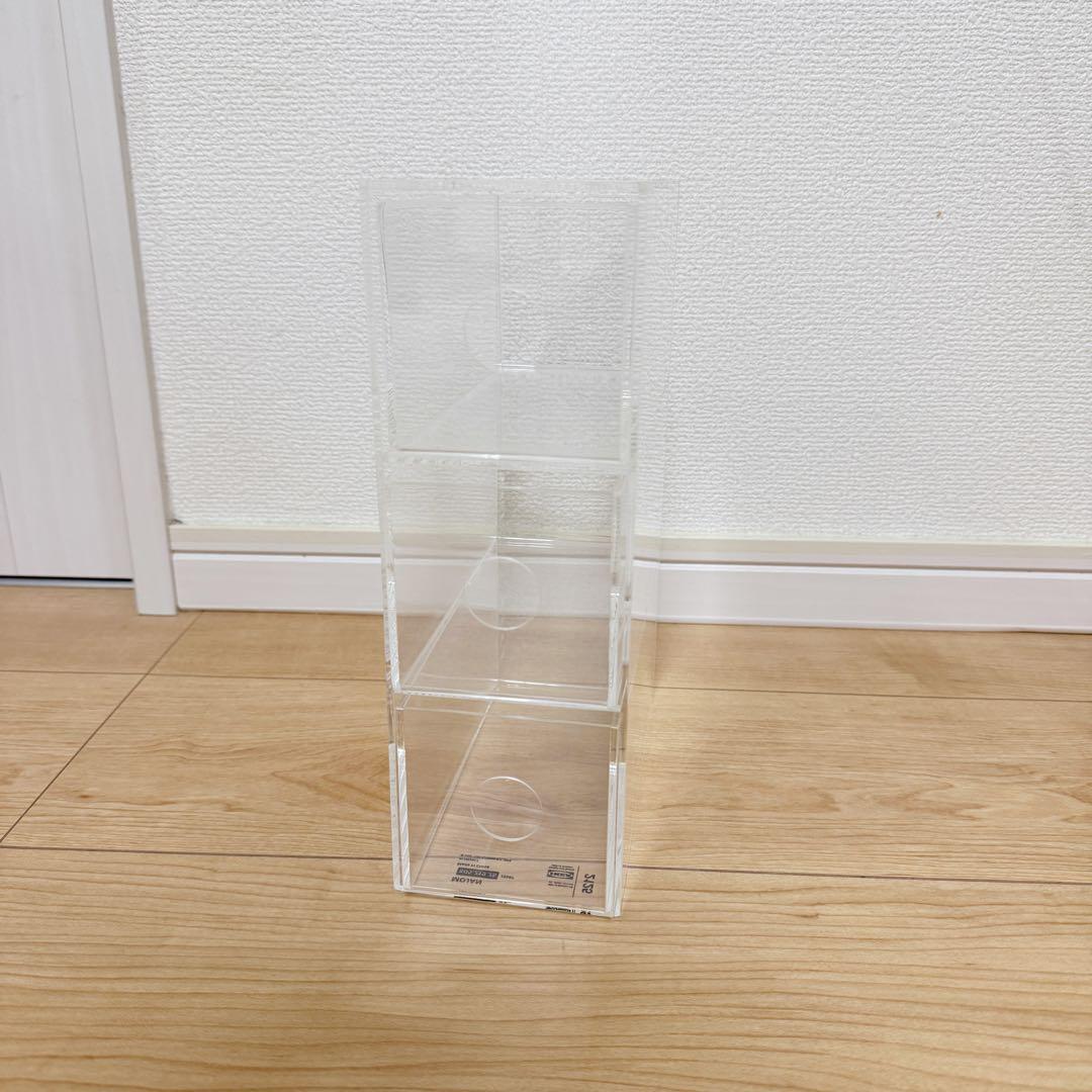 【美品】無印良品 IKEA アクリルケース6種類+間仕切り2点合計8点まとめ売り