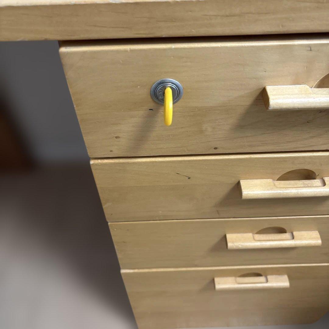 イトーキ/ナチュラルウッド シンプルデスク 4引き出し