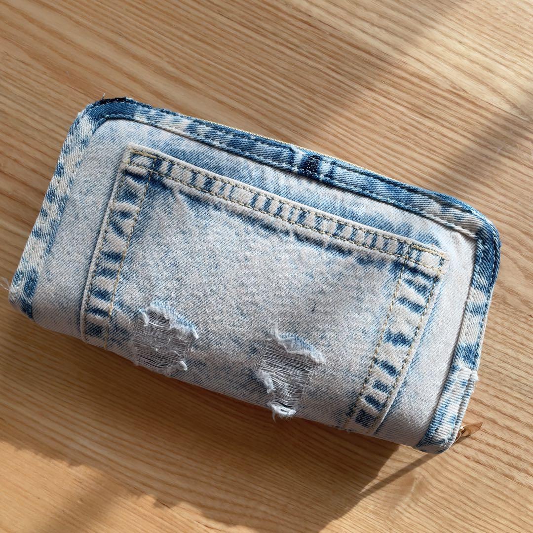デニム リメイク 長財布