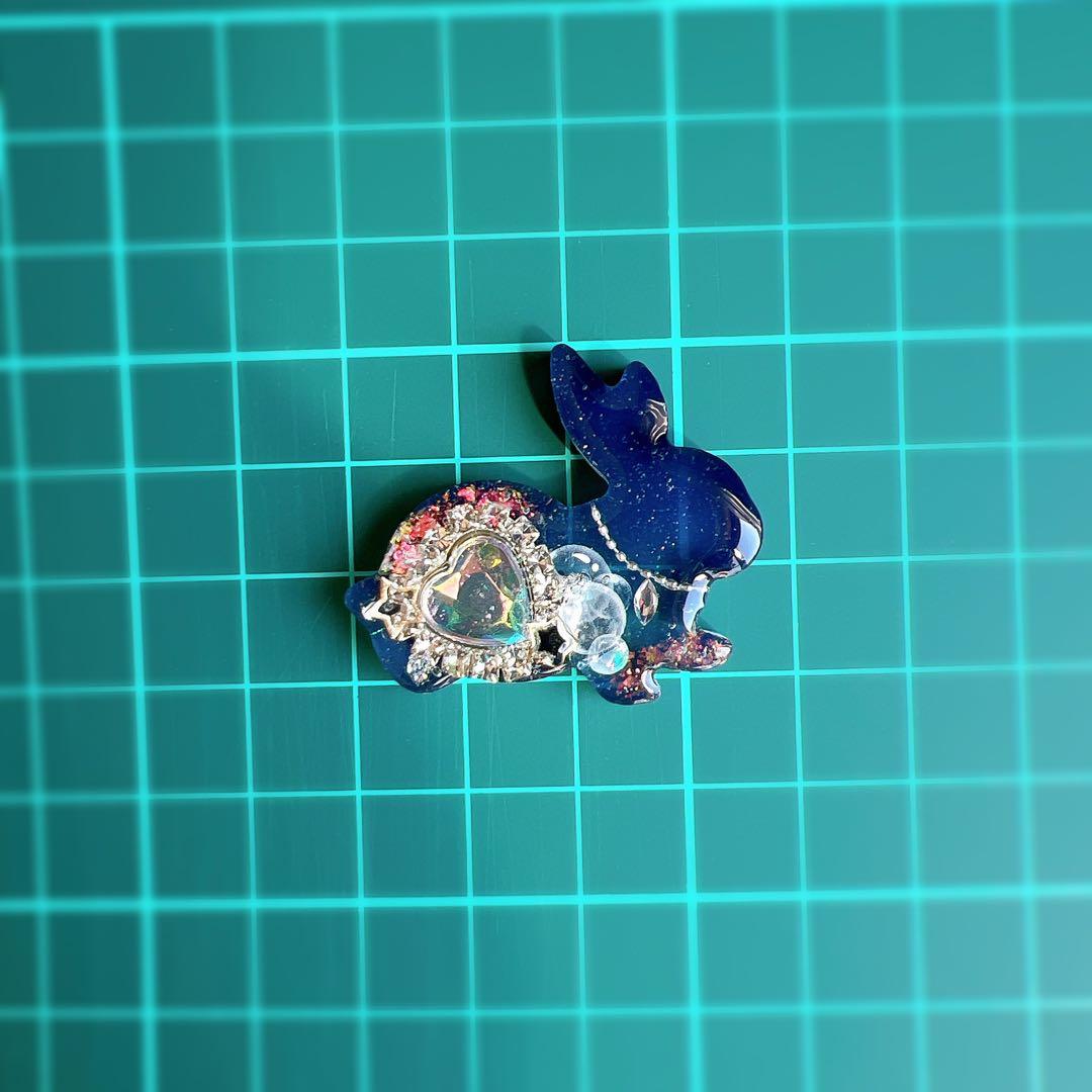 レジン ヘアゴム うさぎ No.896