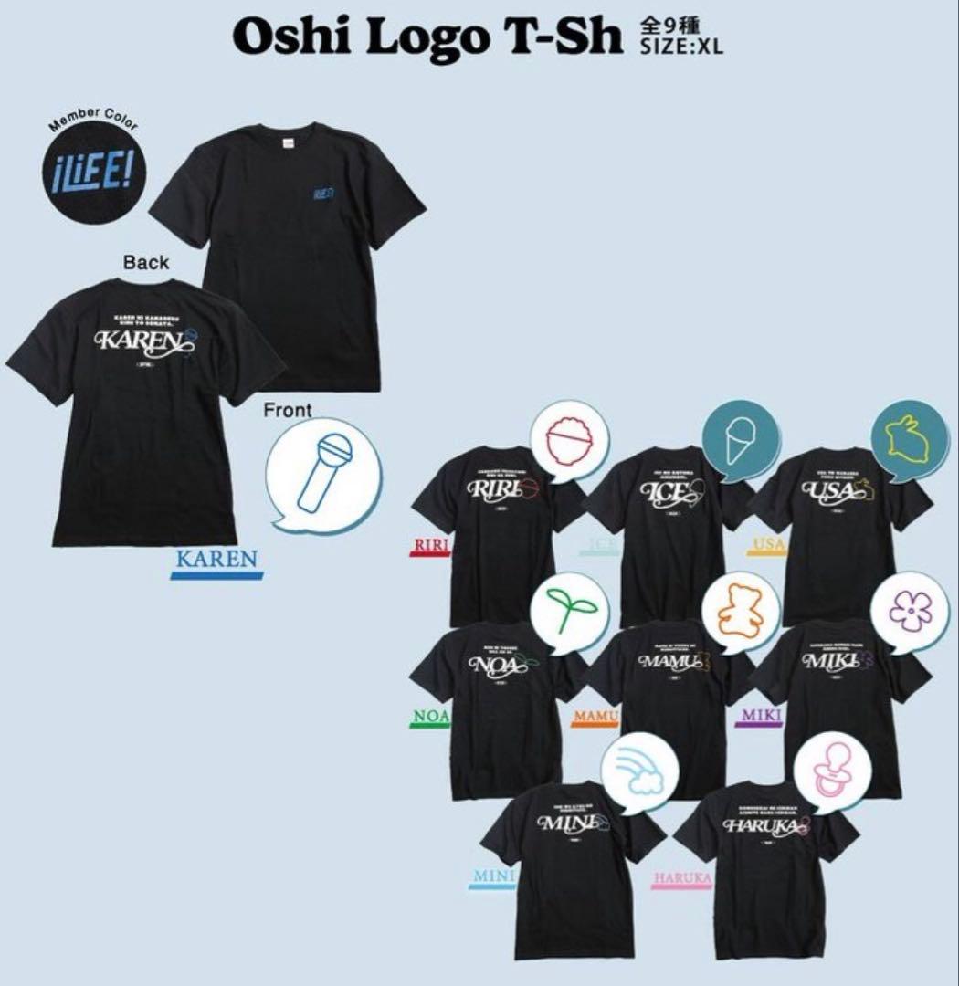 iLiFE! あいす Oshi Logo T-Sh XLサイズ