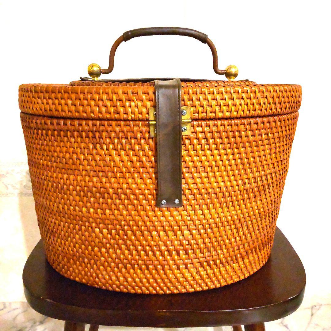 ◆バスケット 新品 籠 収納家具 茶道具 インテリア アンティーク調好きな方♪