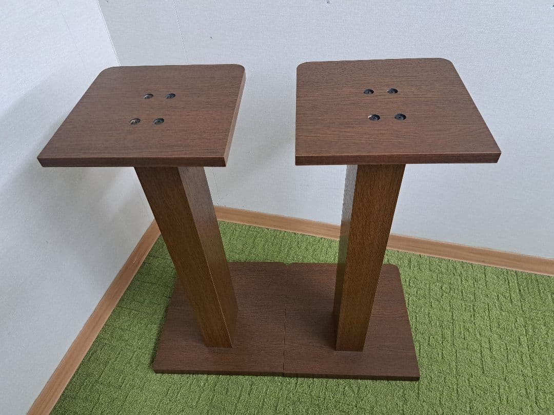 WAKATSUKI ワカツキ/スピーカースタンド/ペア 木目 高さ約63cm