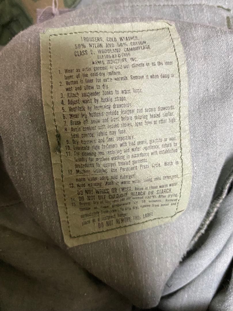 70s US ARMY カモフラカーゴパンツ ミリタリーパンツ USA製