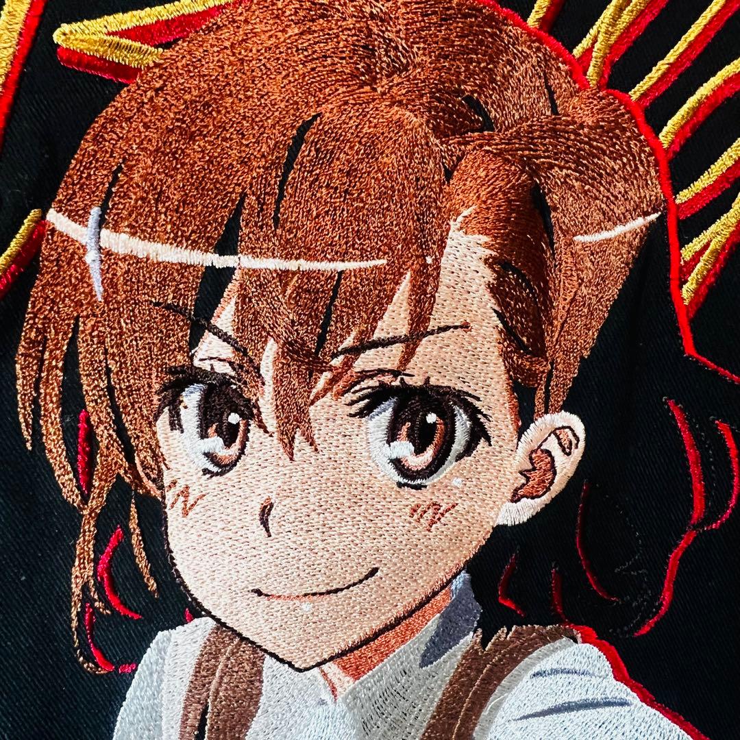 【希少・極美品】とある科学の超電磁砲 御坂美琴 豪華刺繍ワークシャツ XL