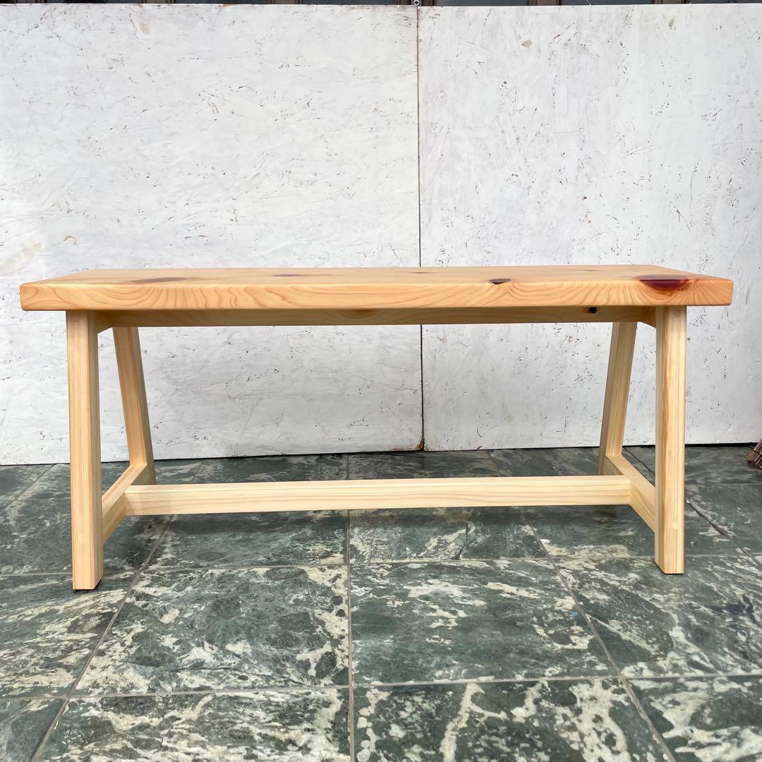 国産ひのき　ダイニングベンチ　木製ベンチ　スツール