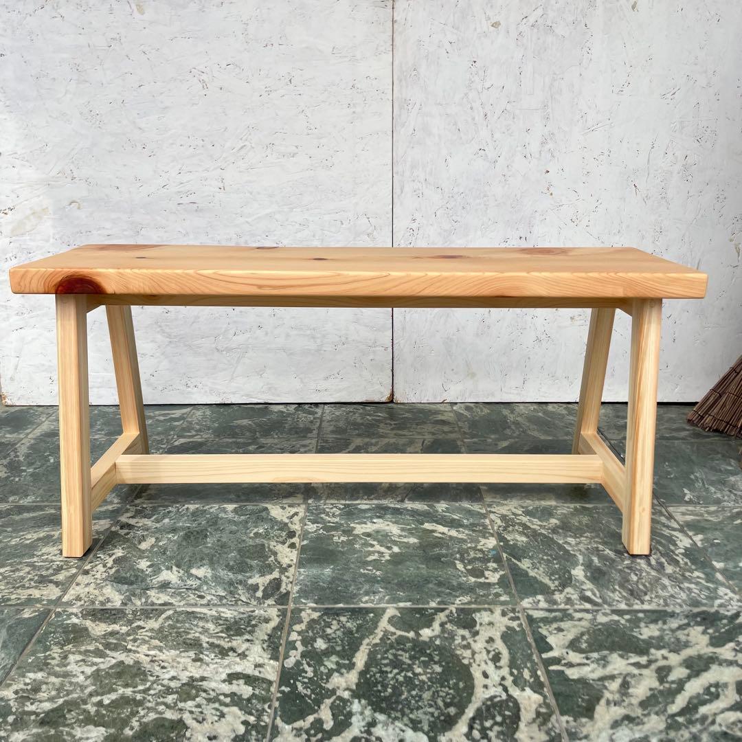 国産ひのき　ダイニングベンチ　木製ベンチ　スツール