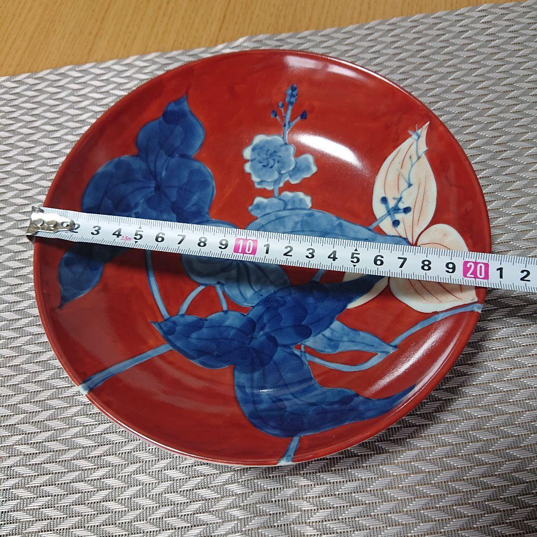 陶祥窯【古赤絵】中鉢、中皿、オモダカ？