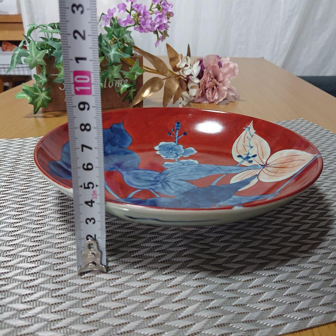陶祥窯【古赤絵】中鉢、中皿、オモダカ？