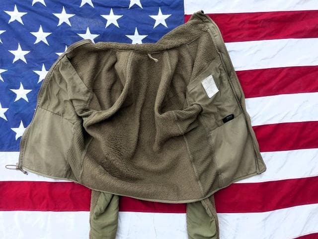 米軍実物　ポーラテックフリースジャケット　XS-R　コヨーテ　ECWCS　155