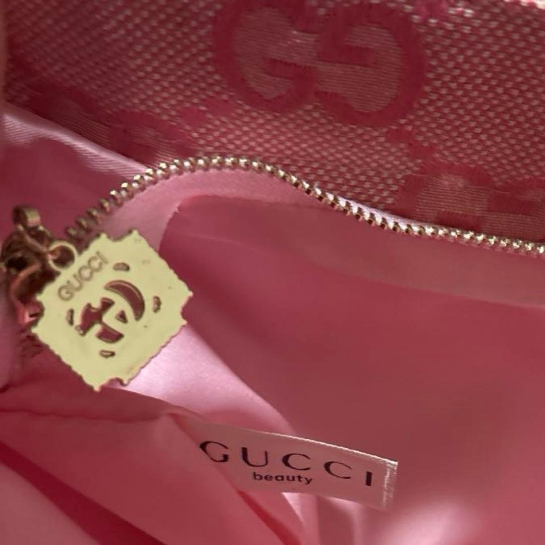 割引あり GUCCI グッチ 海外限定 ノベルティロゴ トートバッグ ピンク色