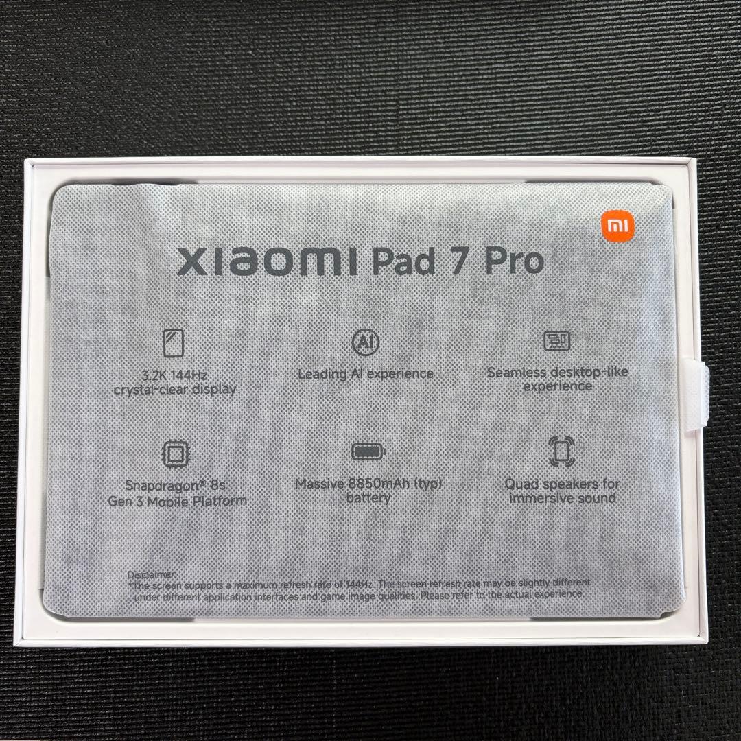 Xiaomi Pad 7 Pro 12G 512GB 大容量ストレージモデル！