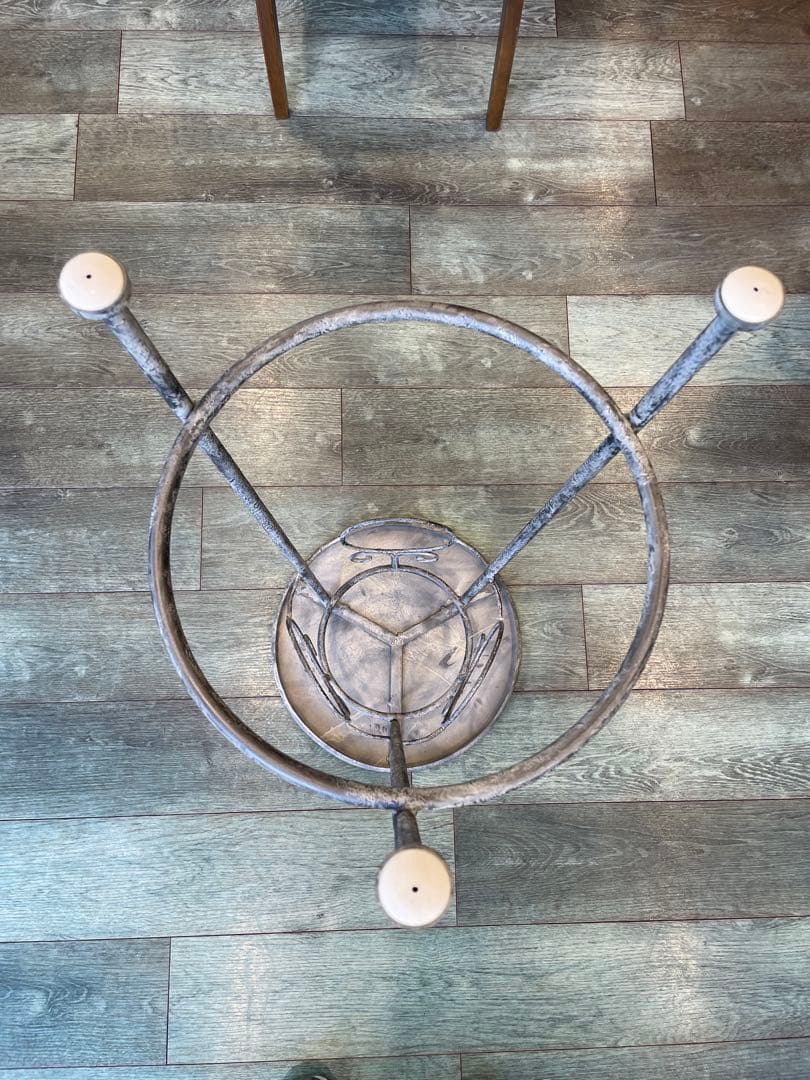 スタンド　L 花台　スチール　アンティーク　置物