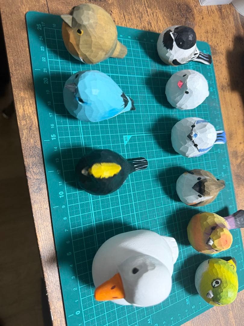 鳥の木彫　10点セット