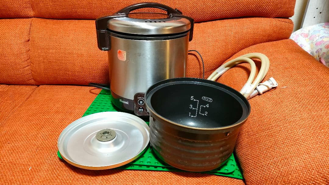 ガス炊飯器 リンナイ こがまる RR-050VMT LPG用 ガスホース付き！