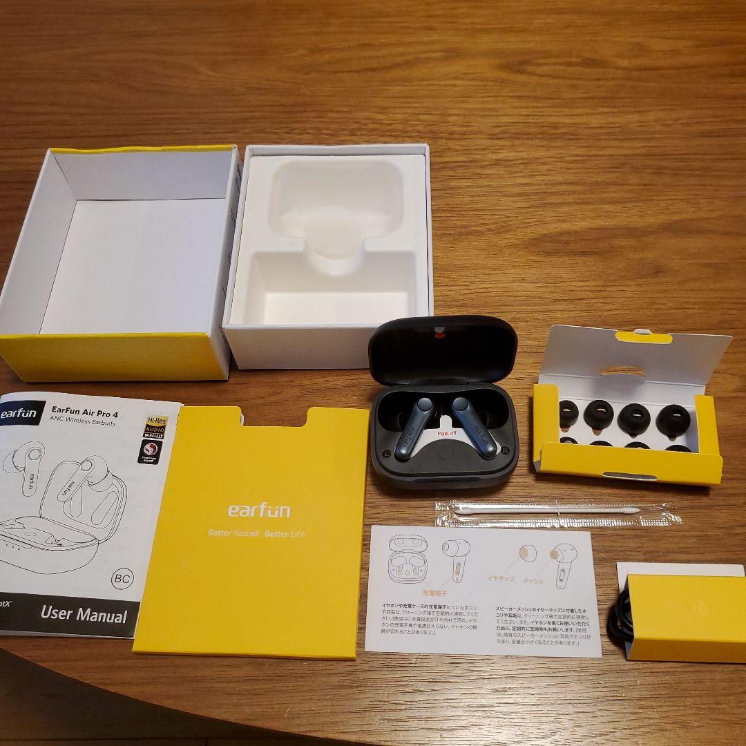 【未使用】EarFun Air Pro 4 ANC搭載 ワイヤレスイヤホン