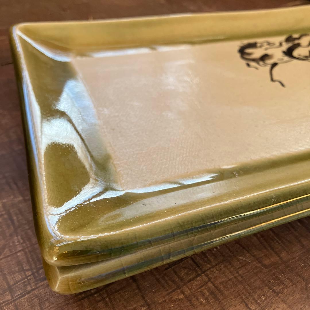 相馬焼　相馬半勝　馬　プレート　寿司　天ぷら　大皿　2枚セット