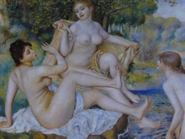 ルノワール 、【大水浴】、希少画集画、新品高級額・額装付、状態良好