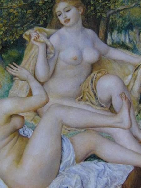 ルノワール 、【大水浴】、希少画集画、新品高級額・額装付、状態良好
