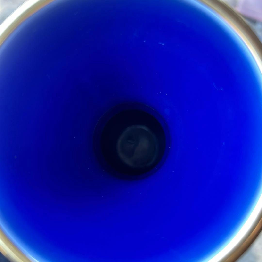 希少 深川製磁 染付波に龍 杵型花瓶