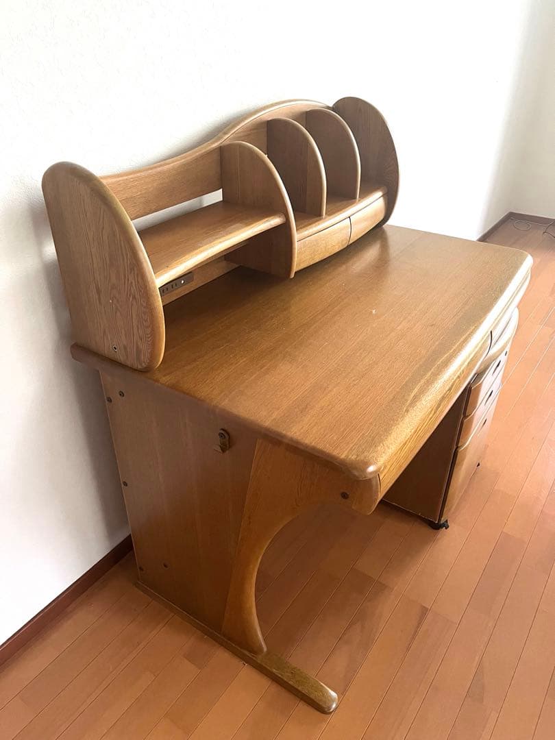 【お値下げ！！】学習机 天然木